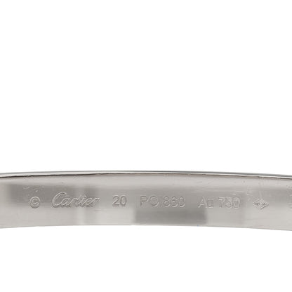 Cartier 18K White Gold LOVE Bracelet 20 3 of 6