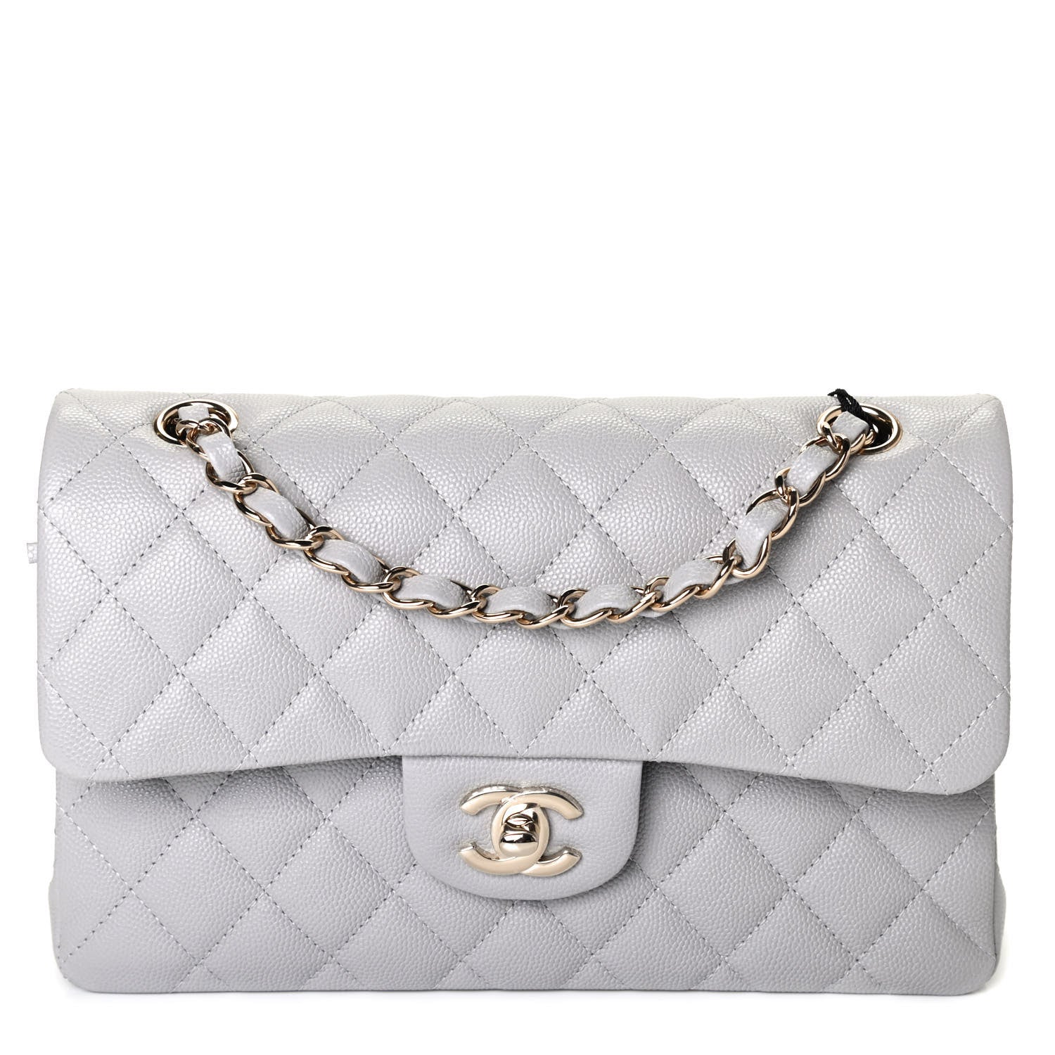 Chanel Caviar Quilted Small Double Flap Grey 1 of 4