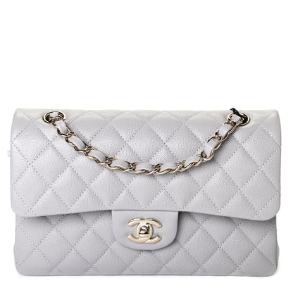 Chanel Caviar Quilted Small Double Flap Grey 1 of 4