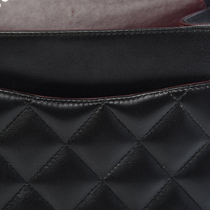 Chanel Lambskin Quilted Jumbo Double Flap Black 15 of 18