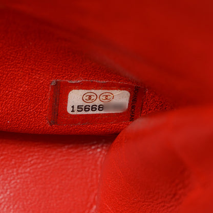 Chanel Lambskin Quilted Jumbo Double Flap Red 8 of 9