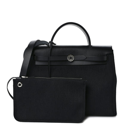 Hermes Toile Vache Hunter Herbag Zip PM 31 Black 1 of 9