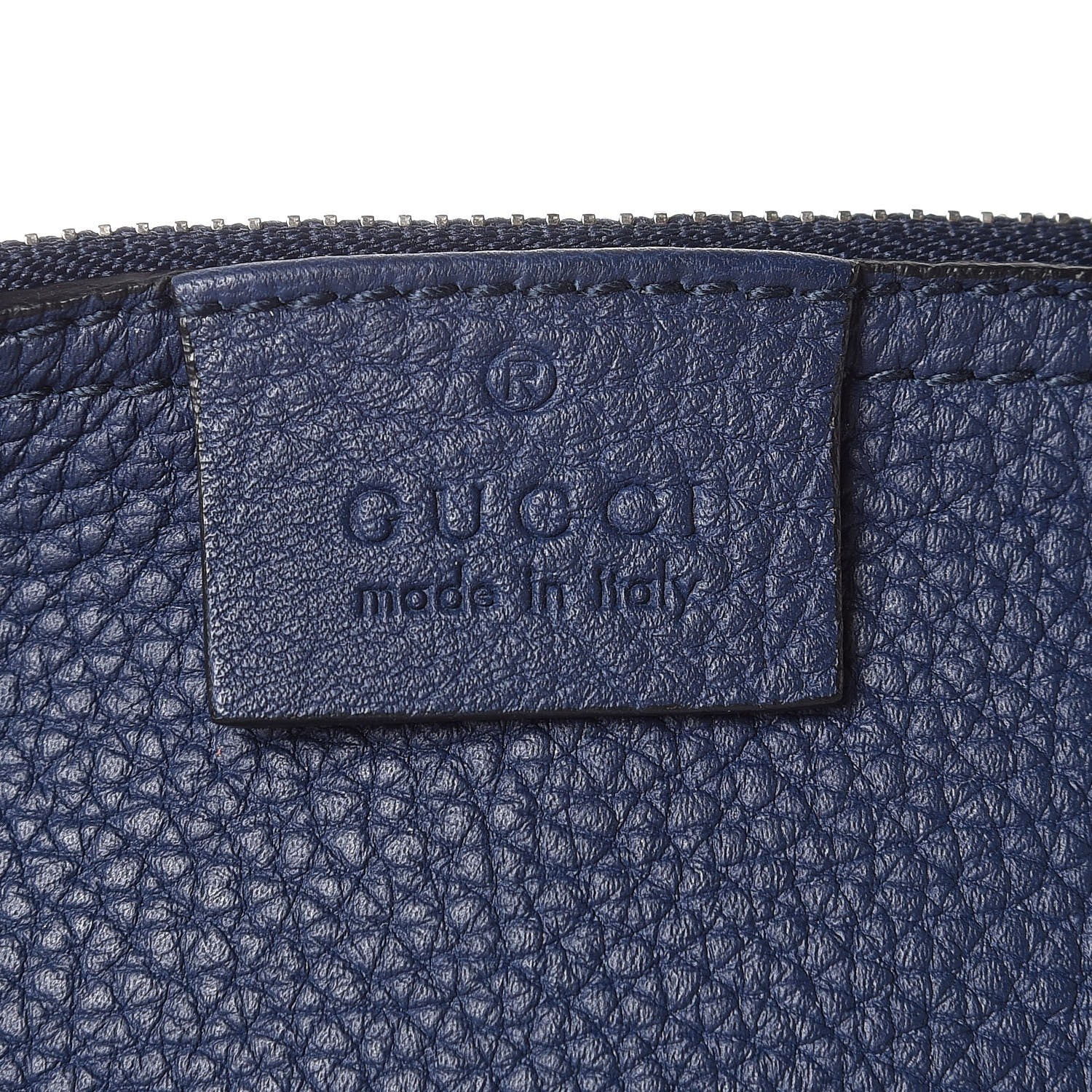 Gucci Soft Grained Calfskin Large Jackie Hobo Classic Blue Marine 7 of 8