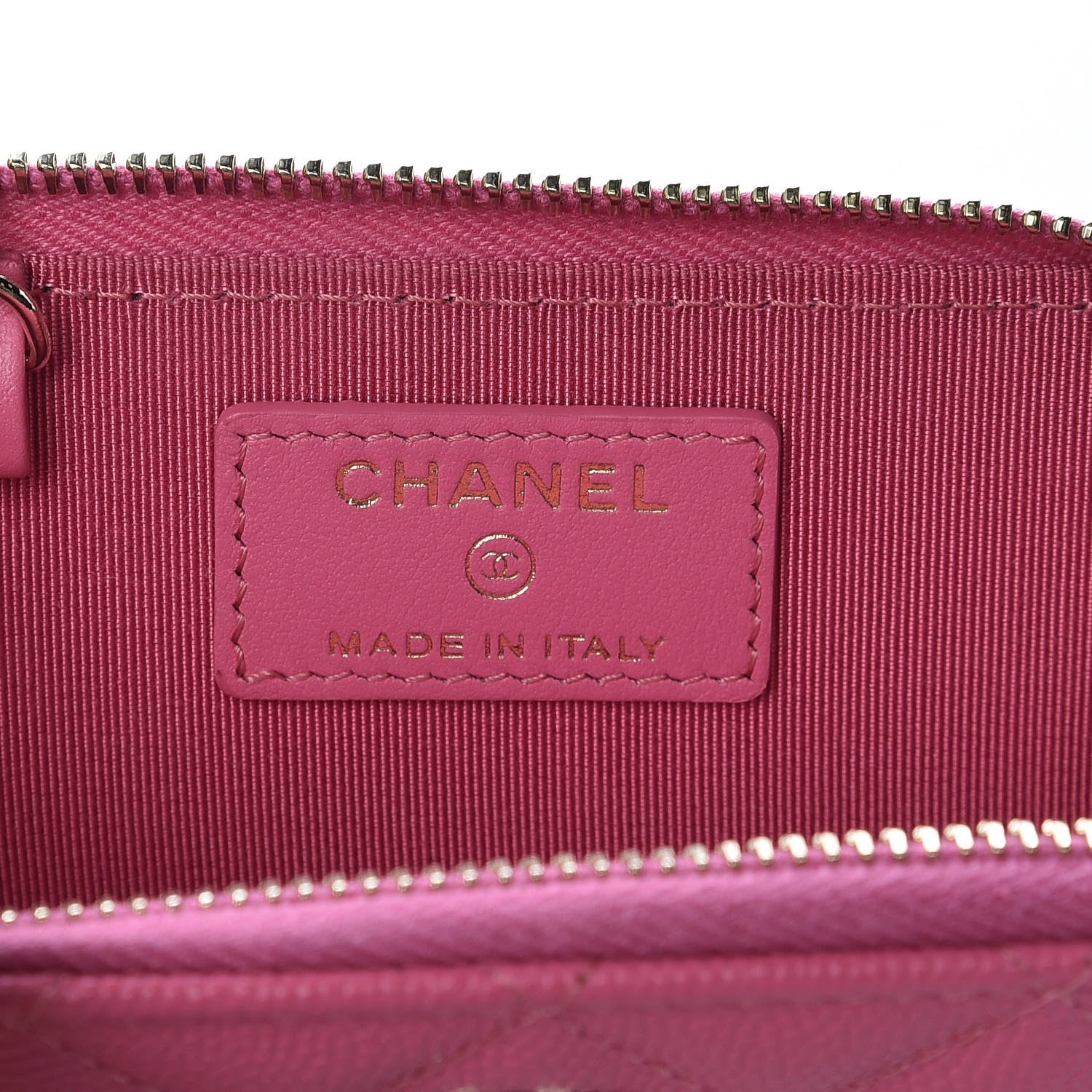 Chanel Caviar Quilted Key Holder Case Pink 6 of 10