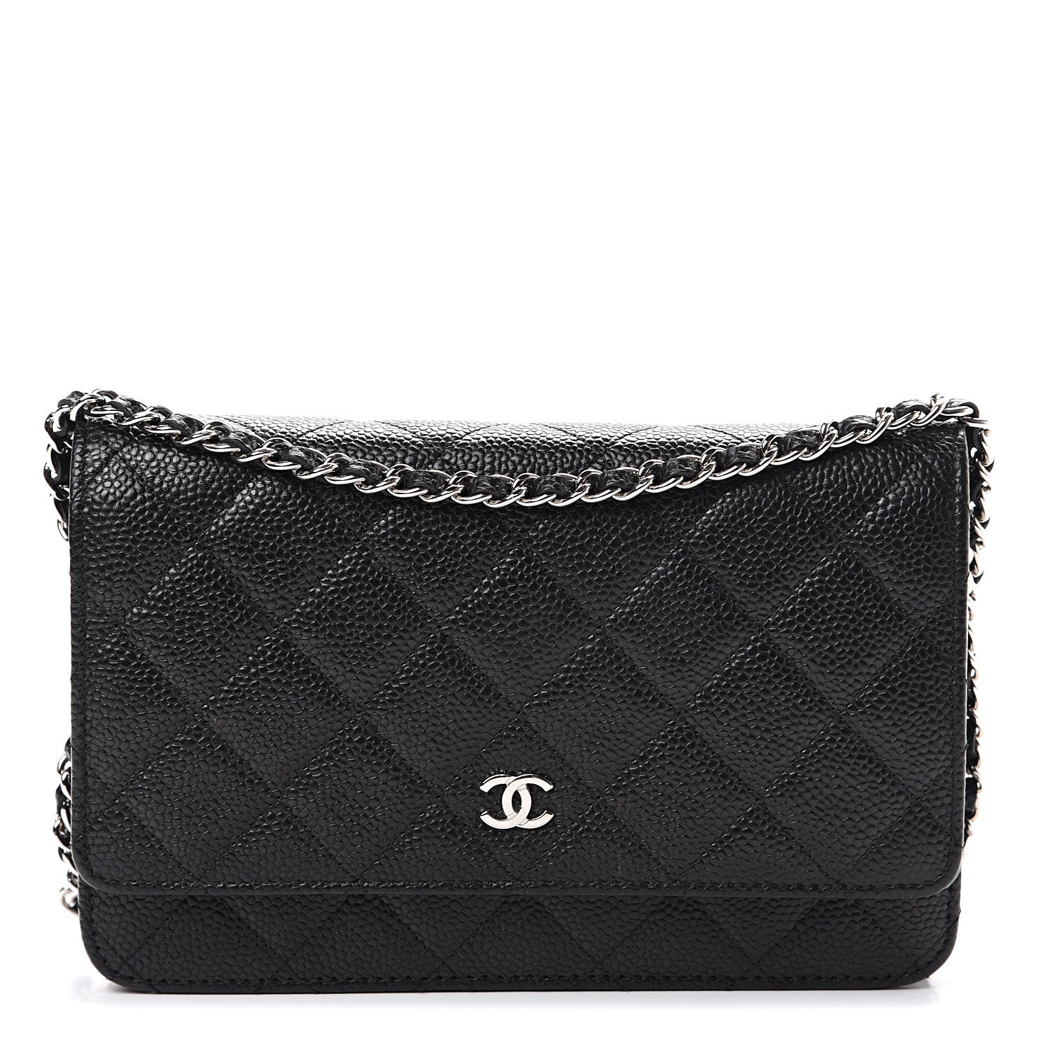 Chanel Caviar Quilted Wallet On Chain WOC Black 1 of 11
