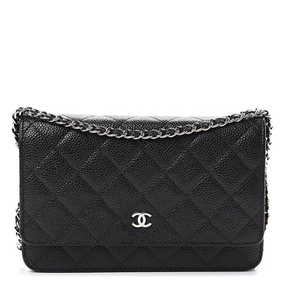 Chanel Caviar Quilted Wallet On Chain WOC Black 1 of 11