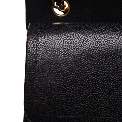 Chanel Caviar Quilted Jumbo Double Flap Black 13 of 17