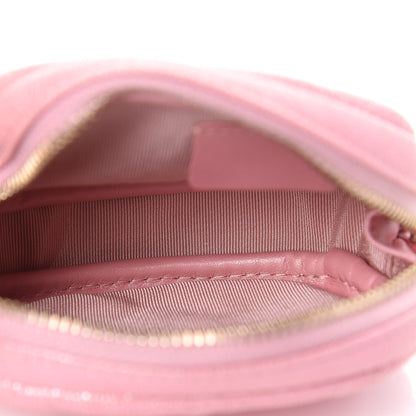 Chanel Iridescent Caviar Quilted Zip Around Classic Coin Purse Rose Pink 5 of 8