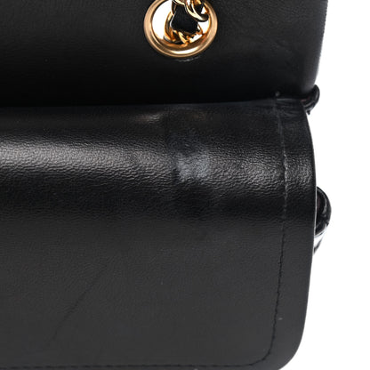 Chanel Lambskin Quilted Medium Double Flap Black 11 of 16