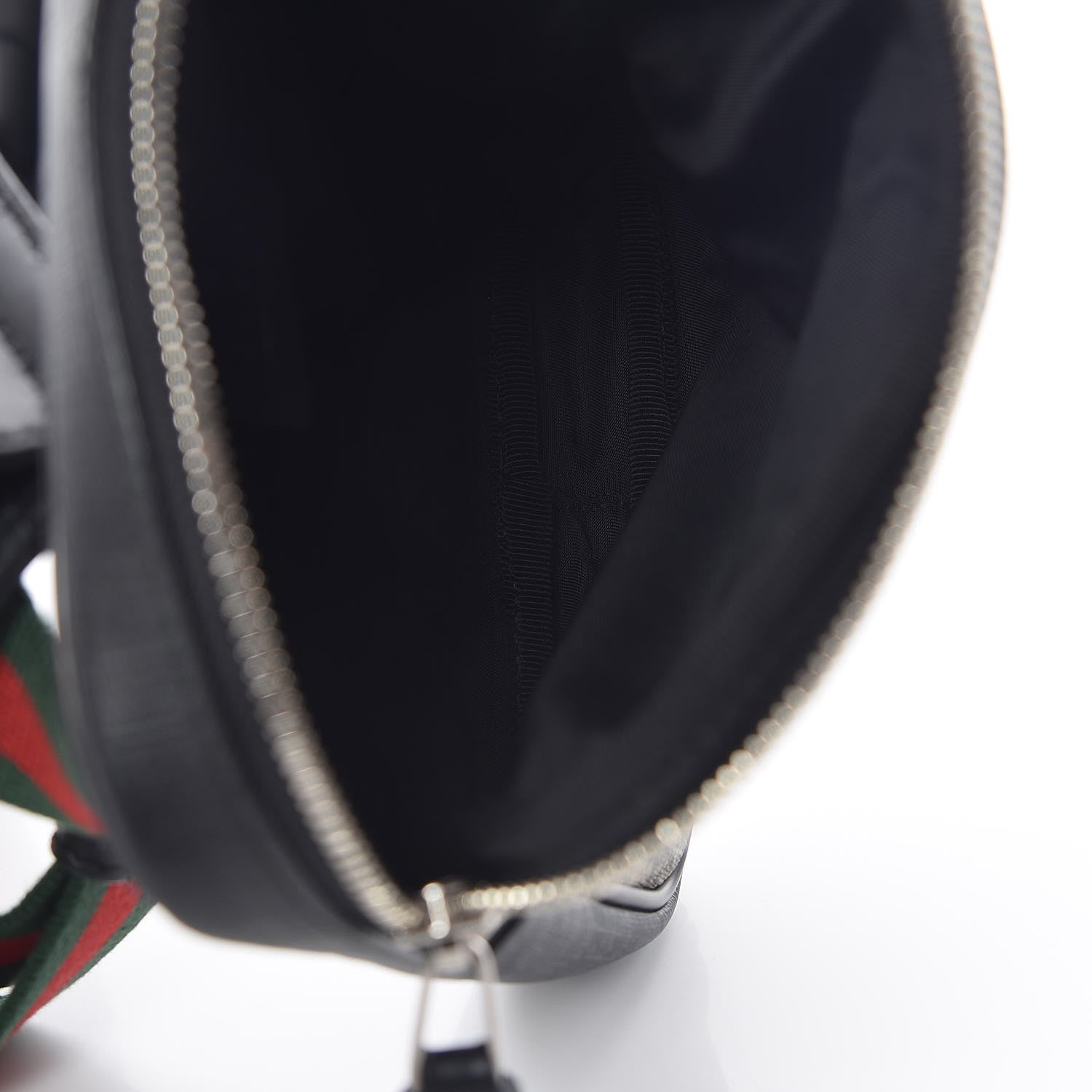 Gucci GG Supreme Monogram Web Belt Bag Black 8 of 14