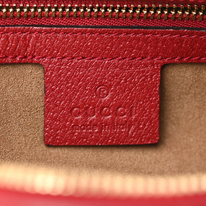 Gucci GG Supreme Monogram Tian Small Boston Beige Multicolor Red 6 of 15