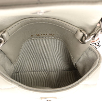 Chanel Lambskin Quilted Chanel 19 Flap Belt Bag Grey 5 of 8