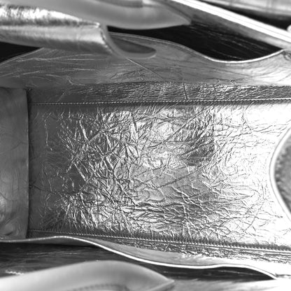 Christian Dior Metallic Calfskin Medium Diorever Flap Silver 5 of 8