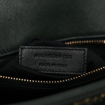 Saint Laurent Lambskin Quilted Mini Becky Chain Bag Vert Fonce 7 of 10