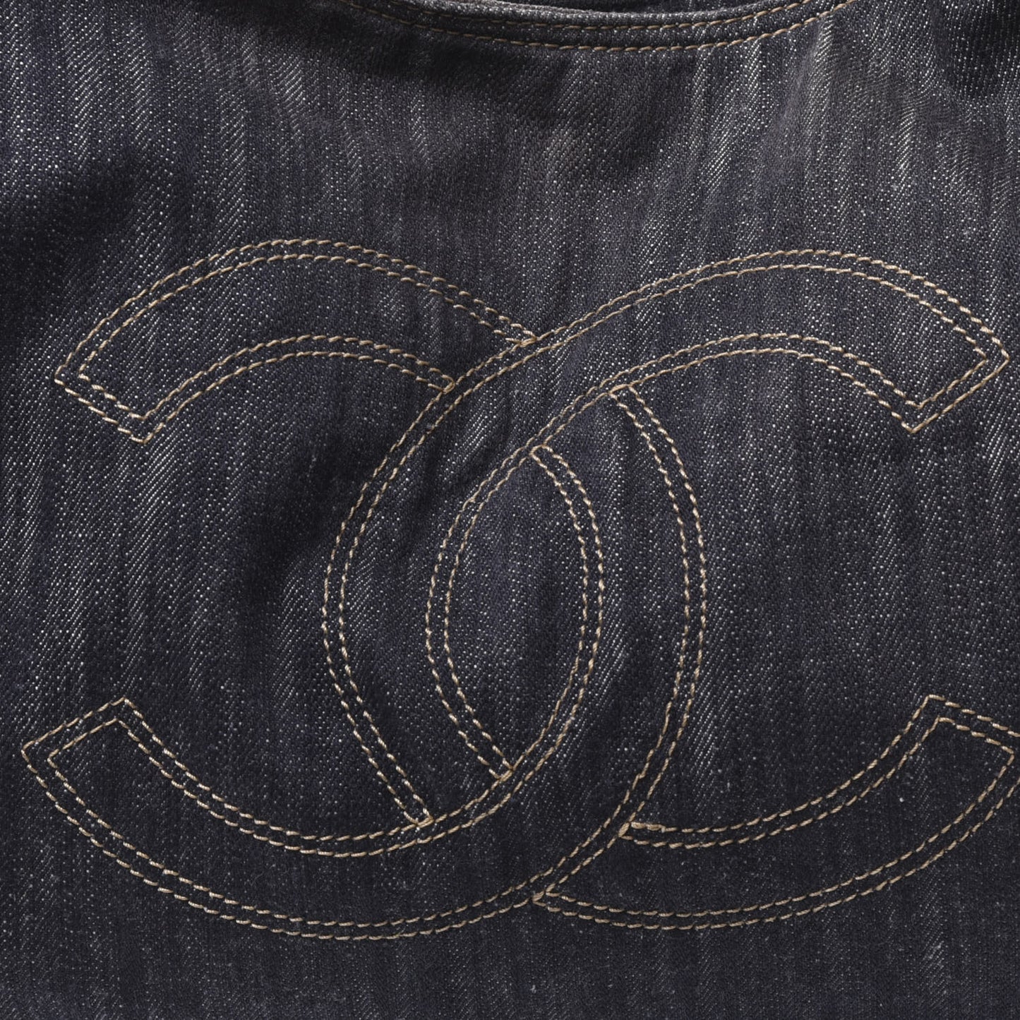 Denim XL Coco Cabas Tote Dark Blue