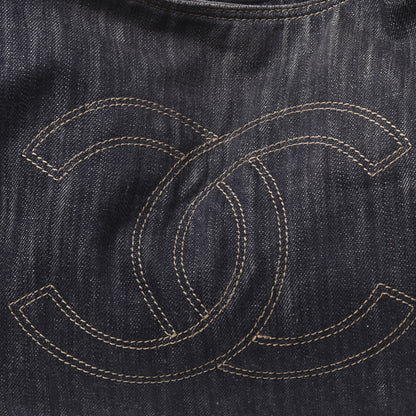 Chanel Denim XL Coco Cabas Tote Dark Blue 9 of 12