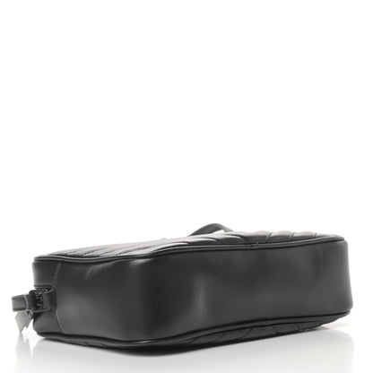Saint Laurent Calfskin Matelasse Monogram Lou Camera Bag Black 4 of 10