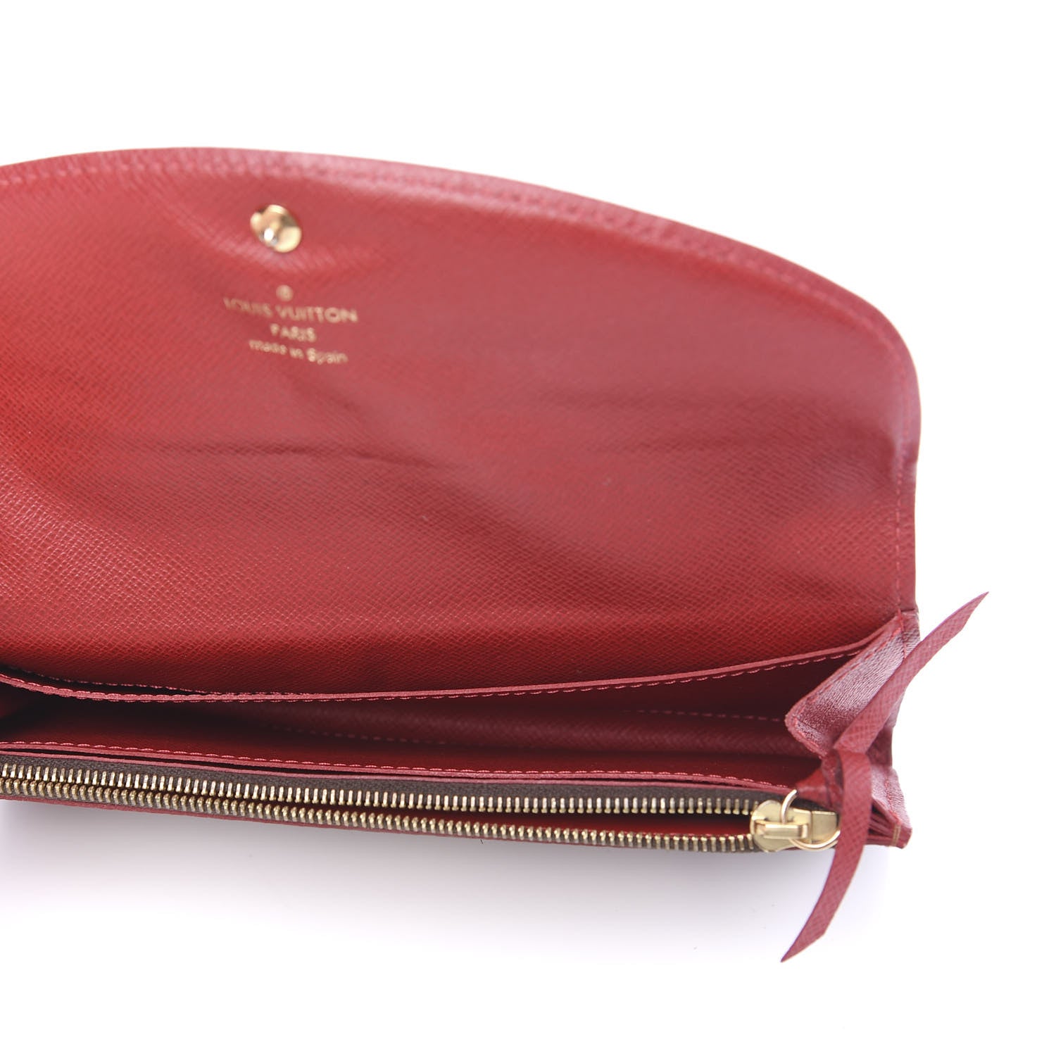 Louis Vuitton Damier Ebene Caissa Wallet Cherry 4 of 8