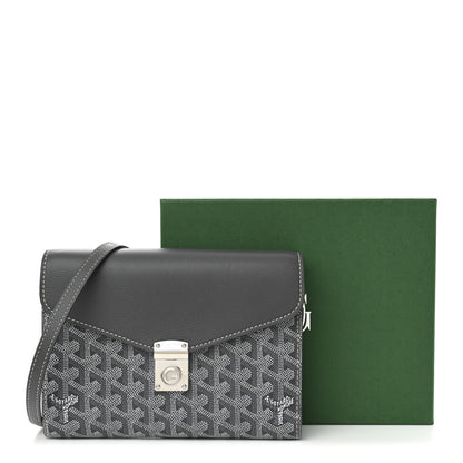 Goyard Goyardine Calfskin Chypre Wallet Pouch Grey 10 of 10