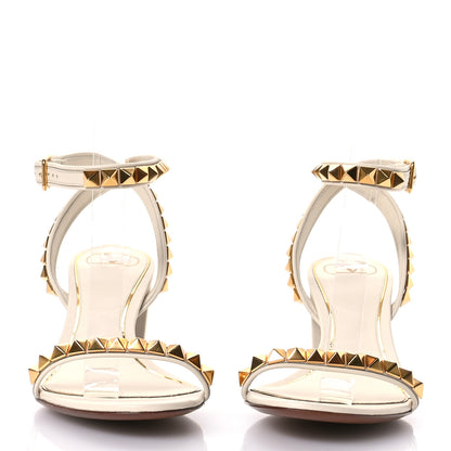 Valentino Garavani Calfskin Rockstud No Limit 60mm Sandals 41 White 3 of 7