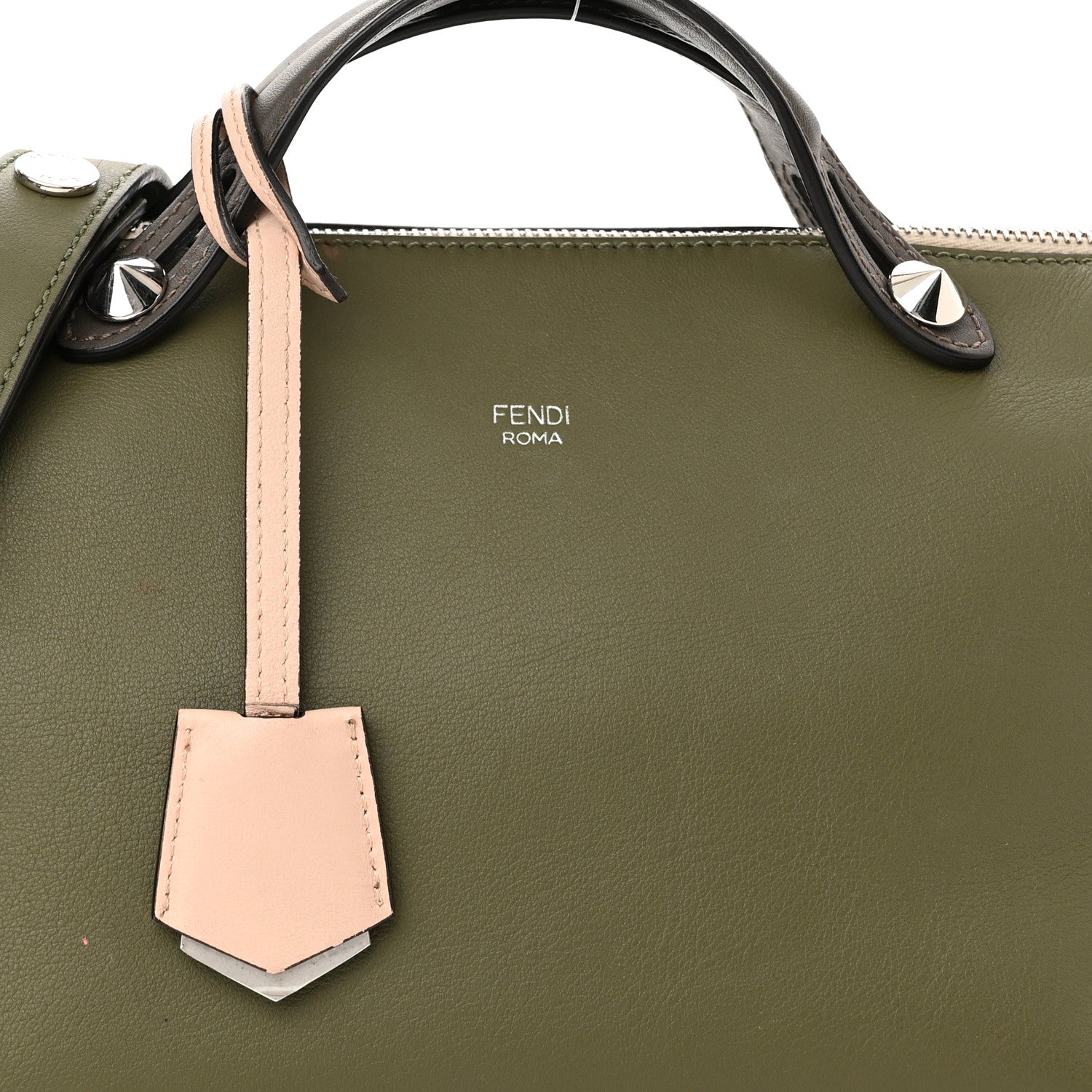 Fendi Vitello Dolce 4 Color Medium By The Way Boston Bag Equatore Plaster Multicolor 9 of 17