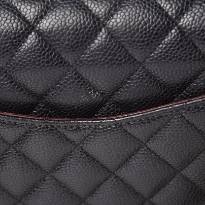 Chanel Caviar Quilted Medium Double Flap Black 12 of 13