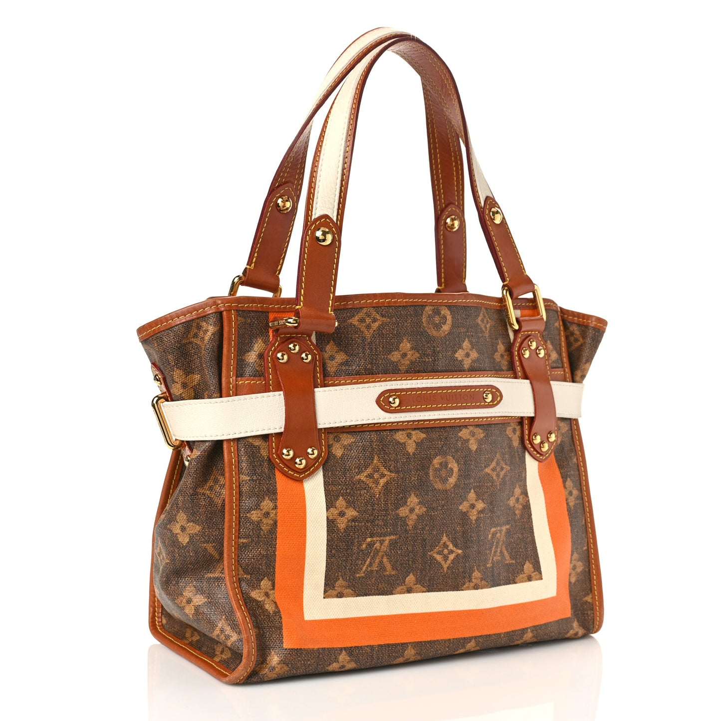 Monogram Rayures Tisse Sac PM