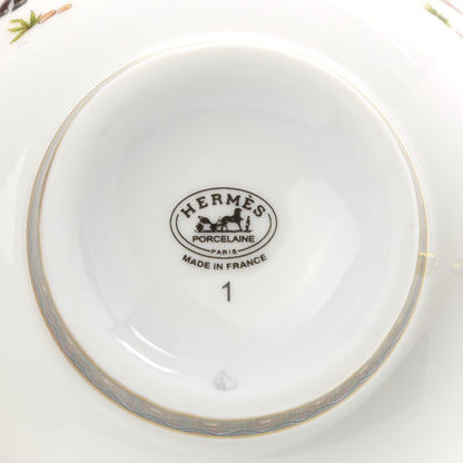 Hermes Porcelain Cheval d'Orient Tea Cup and Saucer Set of 6 10 of 11