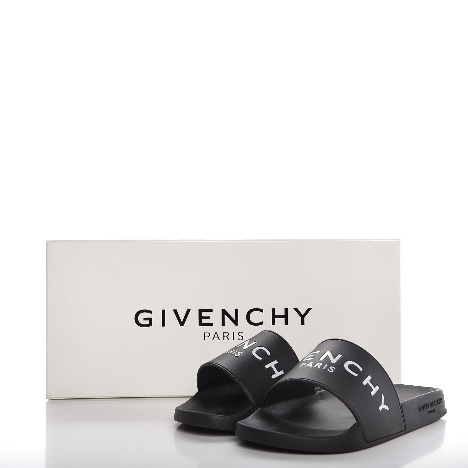 Givenchy Rubber Logo Pool Slide Sandals 35 Black 11 of 11