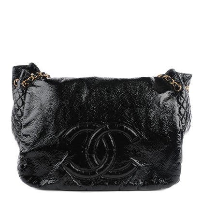 Chanel Vinyl Rock and Chain XL Flap Black 1 of 9