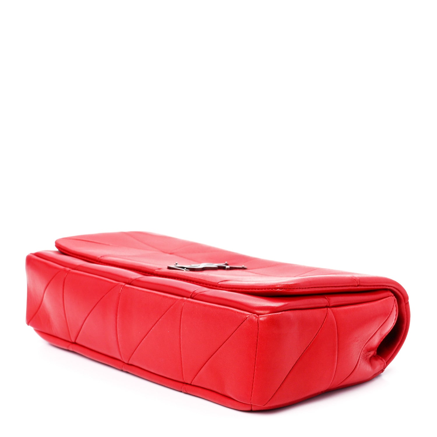 Saint Laurent Lambskin Patchwork Monogram Medium Jamie Red 10 of 12