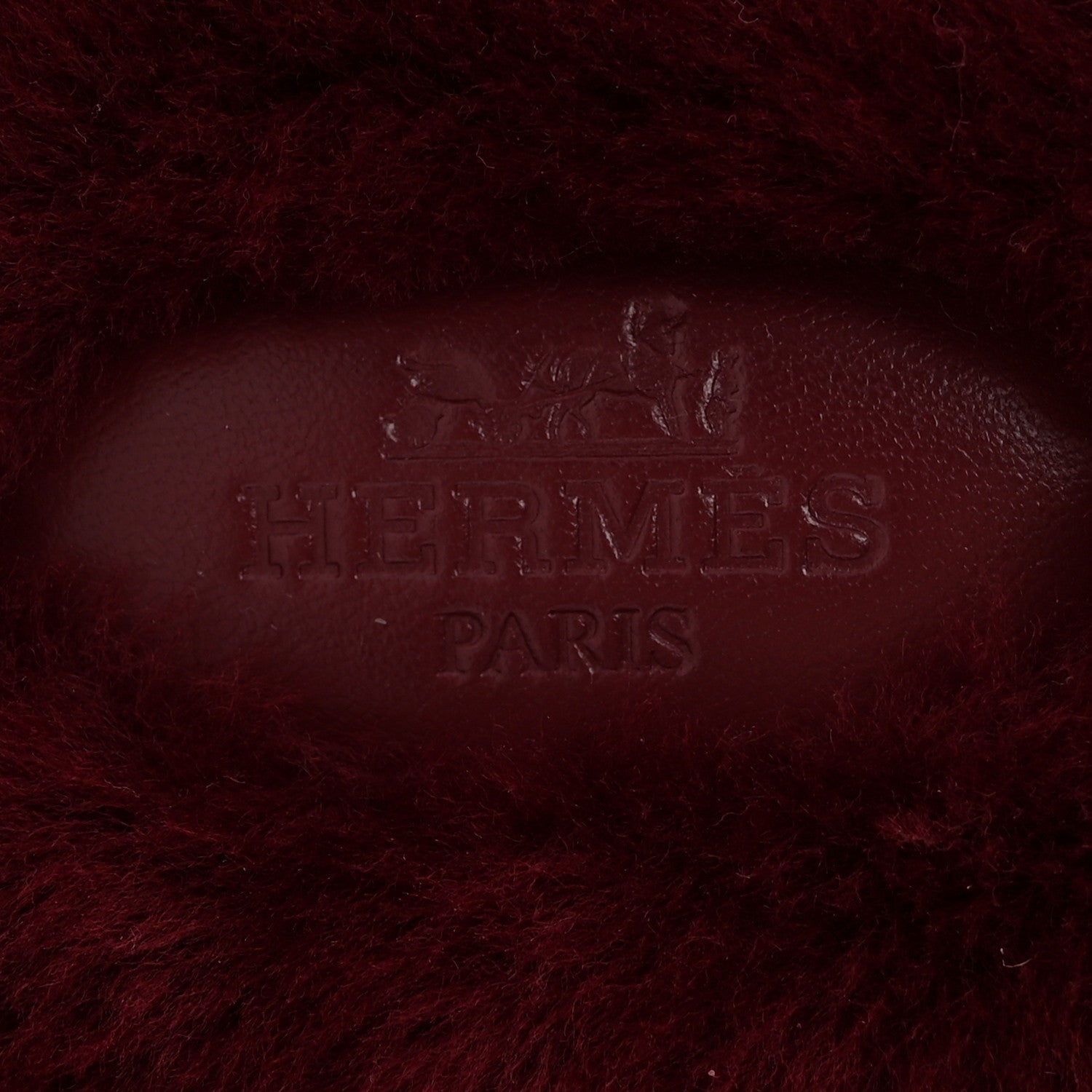 Hermes Woolskin Oran Sandals 39 Rouge H 8 of 9