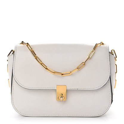 Valentino Garavani Vitello Chain Flap Bag White 1 of 12