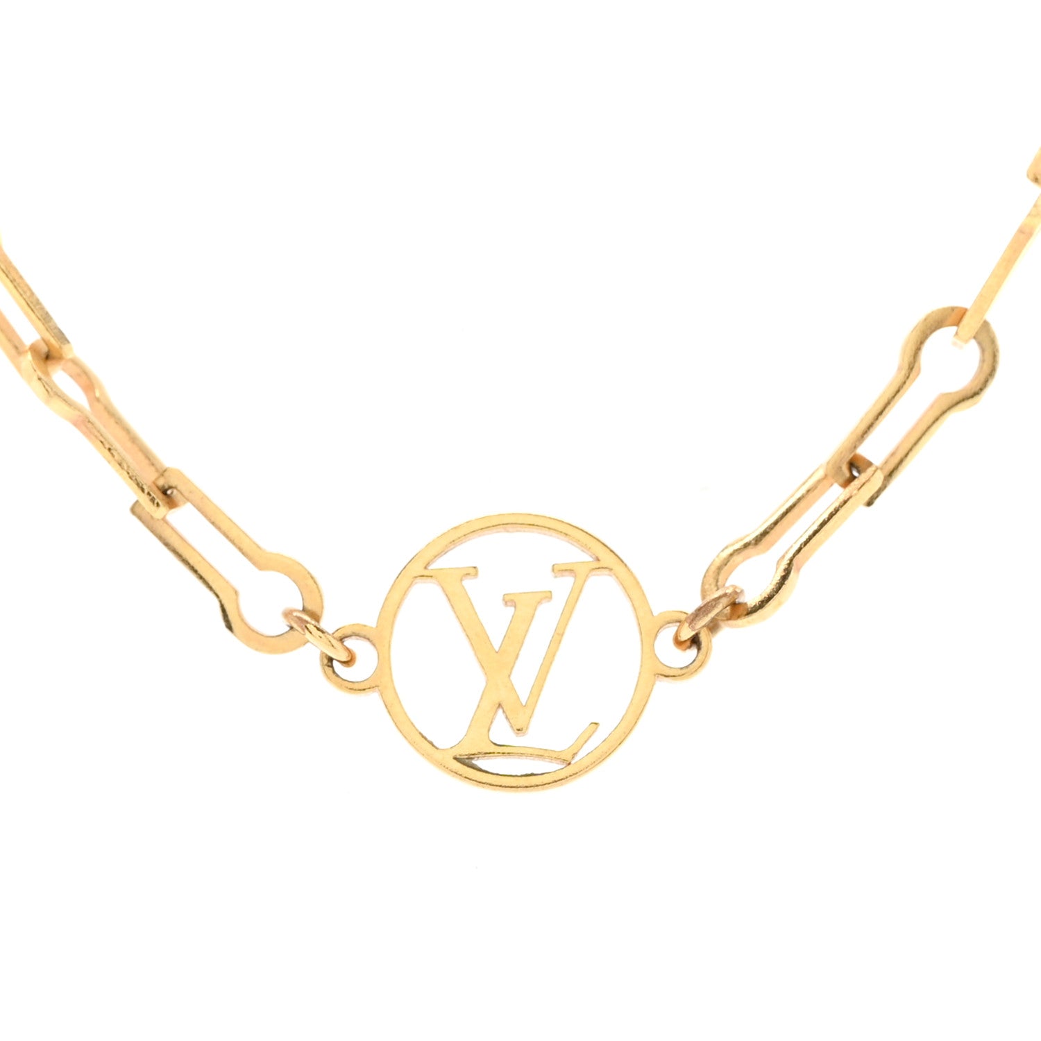 Louis Vuitton Metal Forever Young Short Necklace Gold 4 of 5