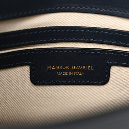 Mansur Gavriel Calfskin Flap Crossbody Bag Blue 6 of 15