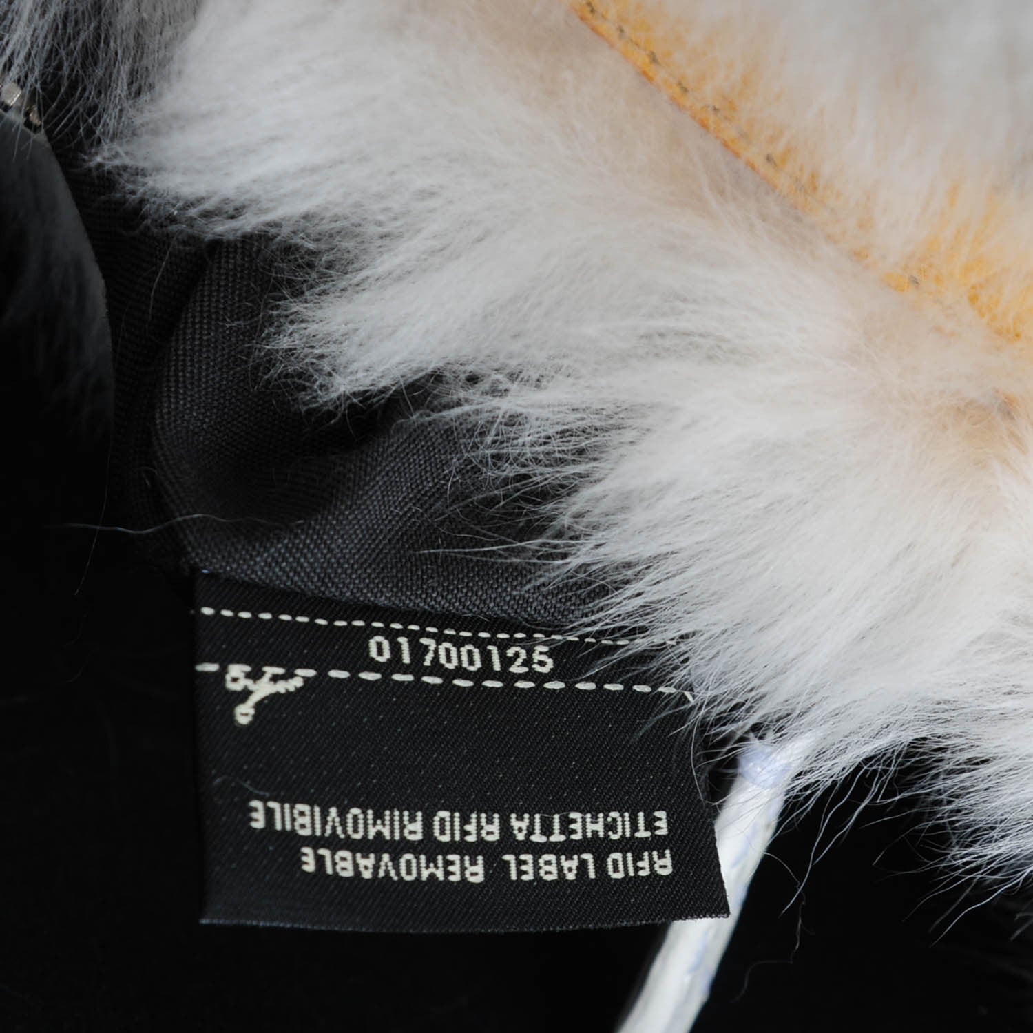 Fendi Calfskin Romano Lamb Fur Crocodile Selleria Monster Eyes Large Peekaboo Iconic Satchel Grey 10 of 10