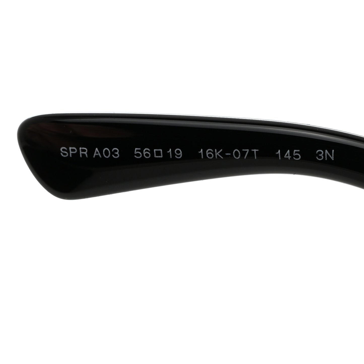 Acetate Rectangular Sunglasses SPR A03 Black