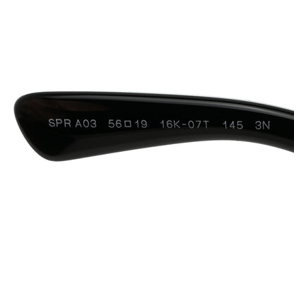 Prada Acetate Rectangular Sunglasses SPR A03 Black 7 of 10