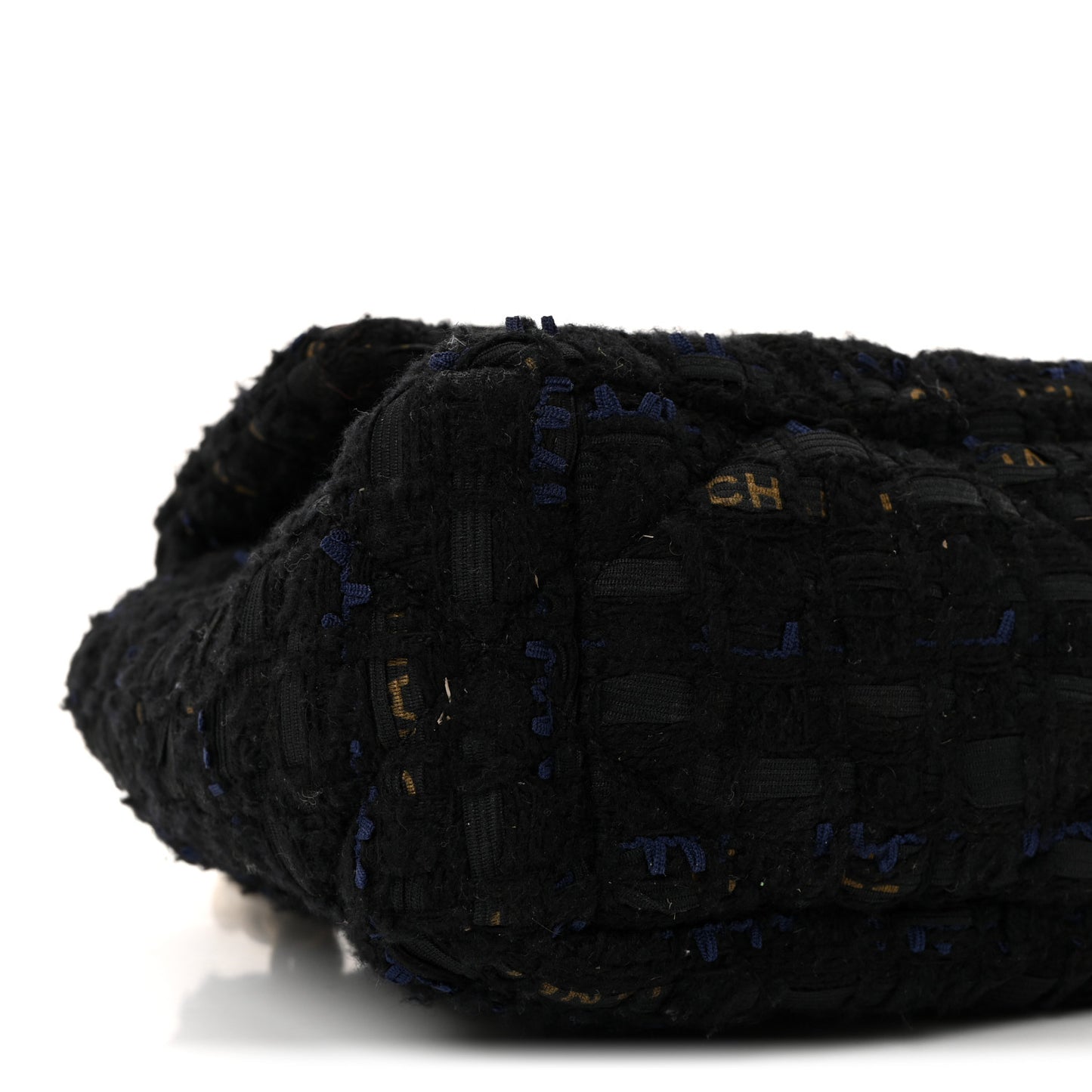 Tweed Quilted Medium Chanel 19 Flap Navy Blue Black