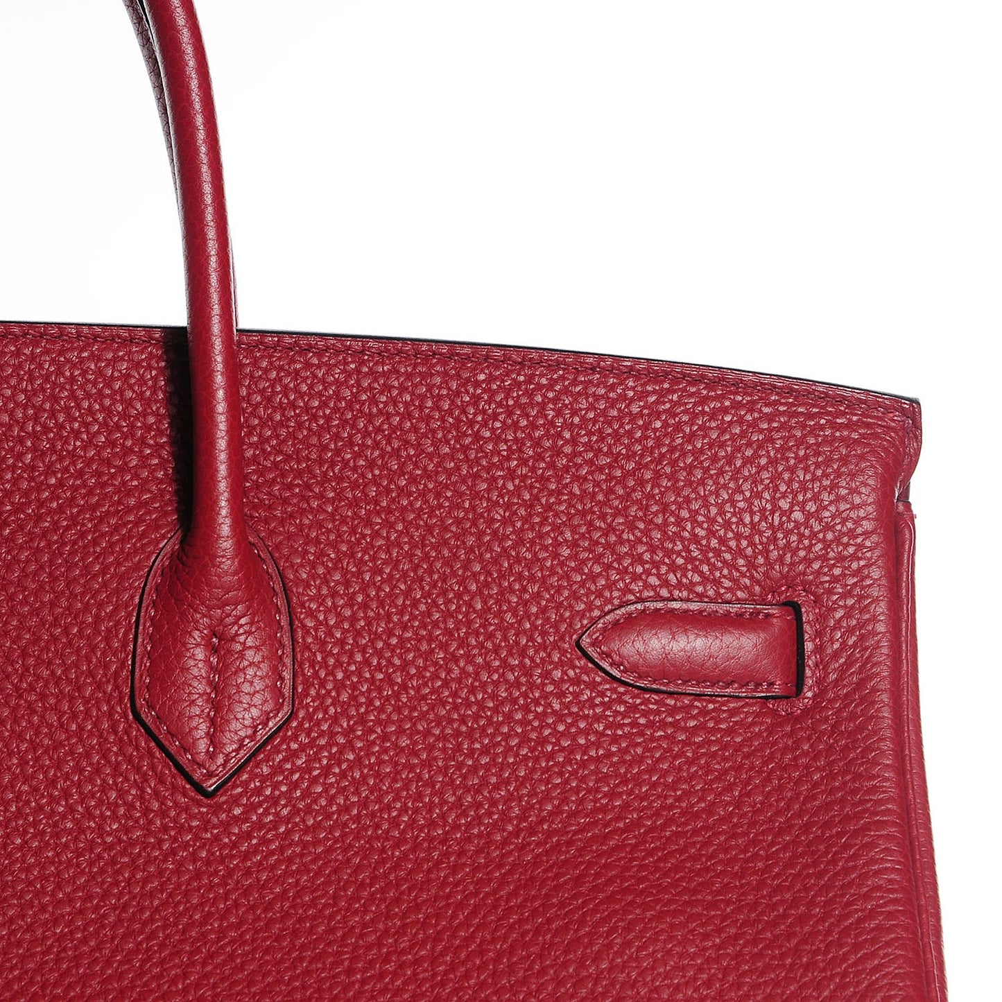 Taurillon Clemence Birkin 40 Rouge Garance