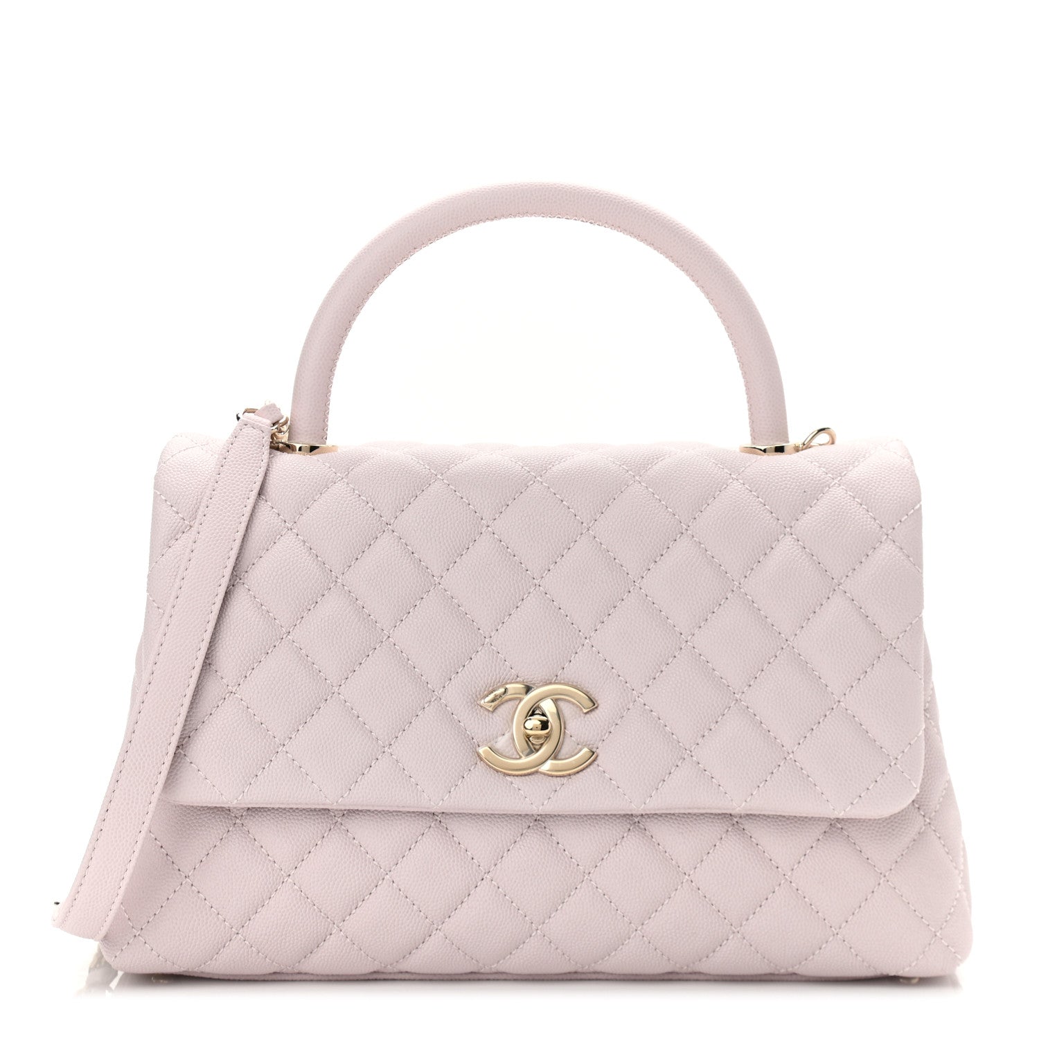 Chanel Caviar Quilted Small Coco Handle Flap Lilas Lilac 1 of 10