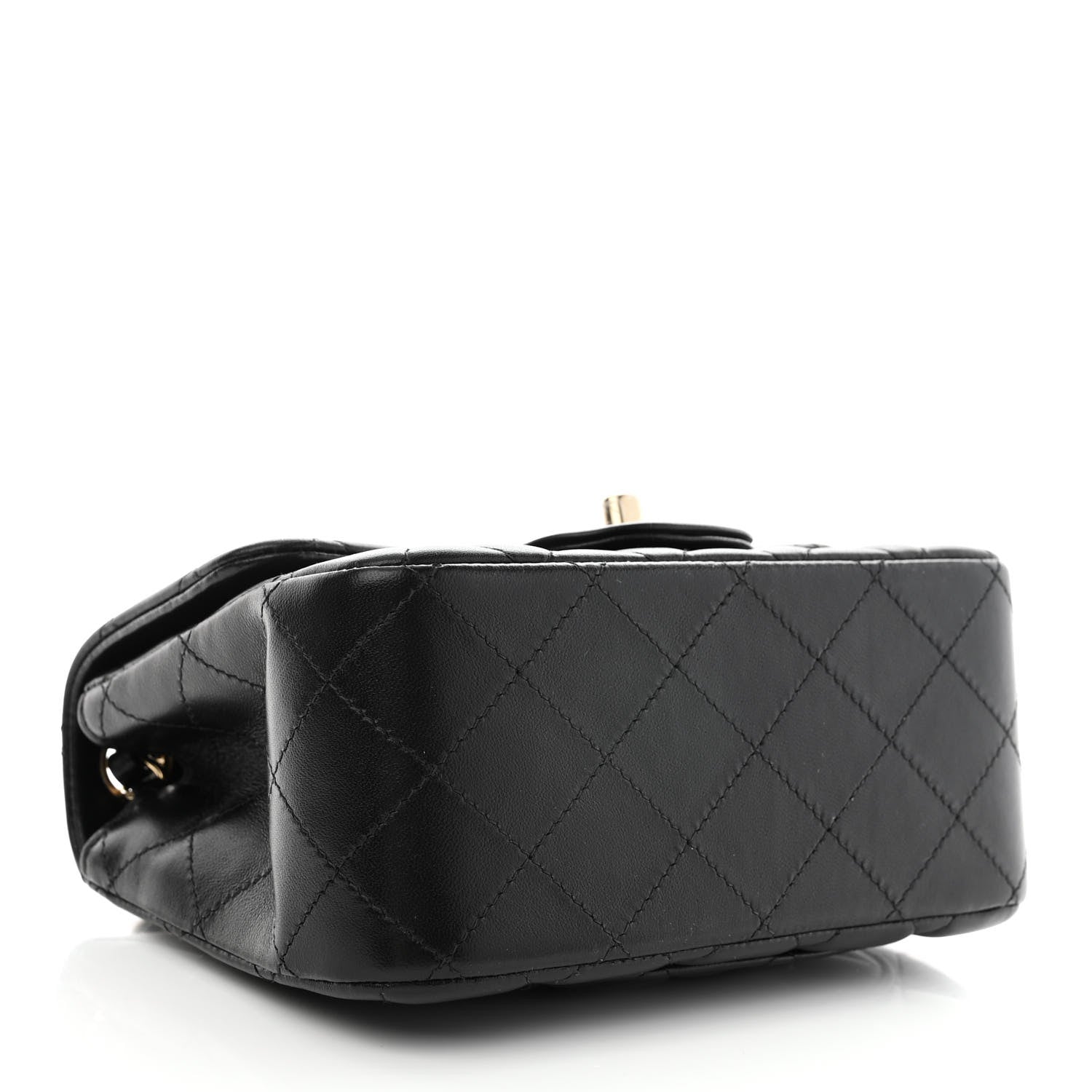 Chanel Lambskin Quilted Mini Square Flap Black 3 of 10