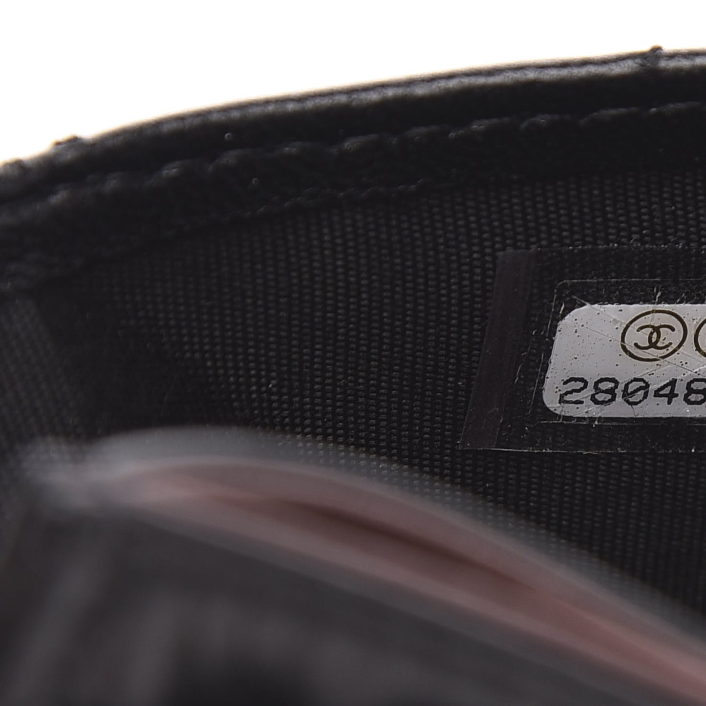 Lambskin Quilted Card Holder Black