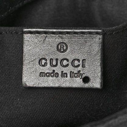Gucci Monogram Horsebit Web Clutch Black 5 of 9