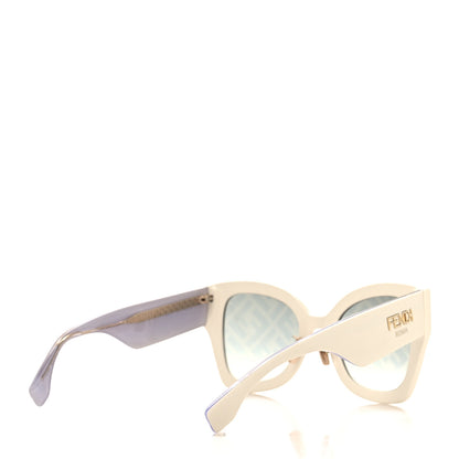 Fendi Acetate FF Sunglasses FF 0434/G/S White Gold 4 of 8