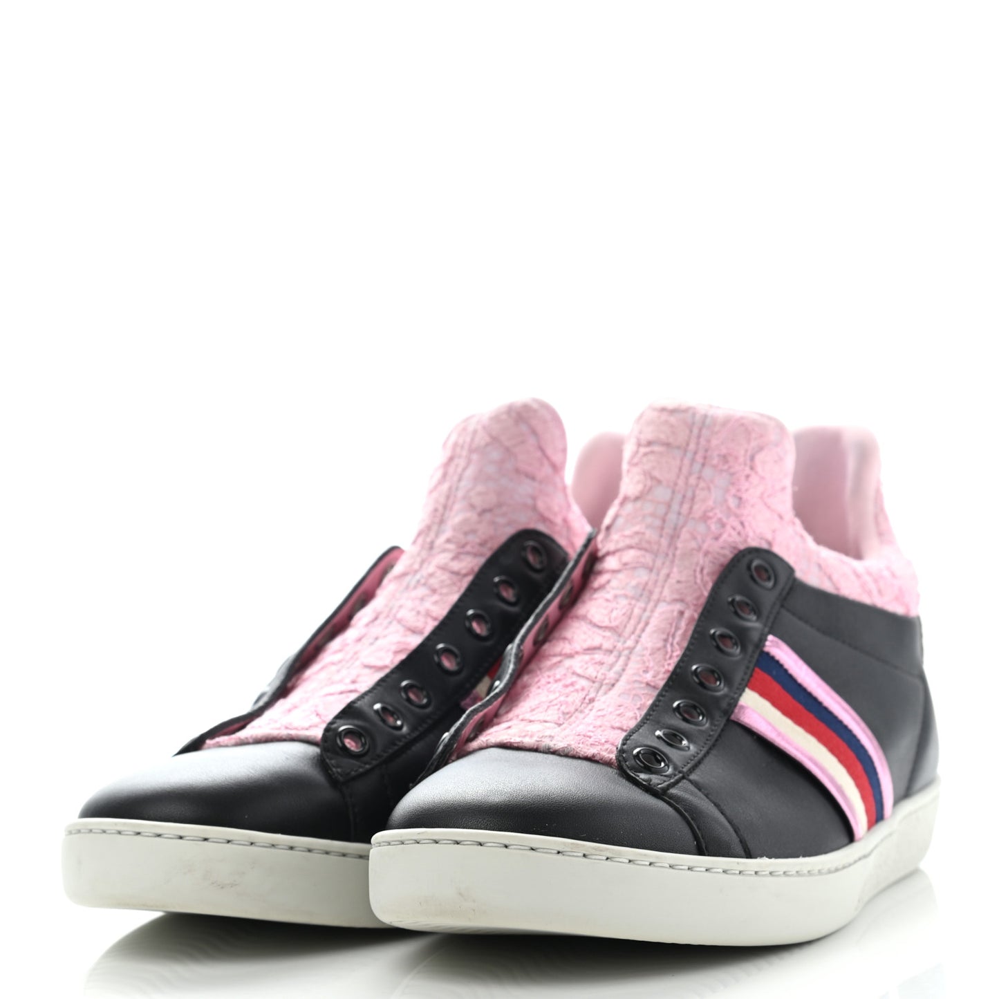 Calfskin Lace Ayers Sylvie Web Womens New Ace High Top Sneakers 39 Black