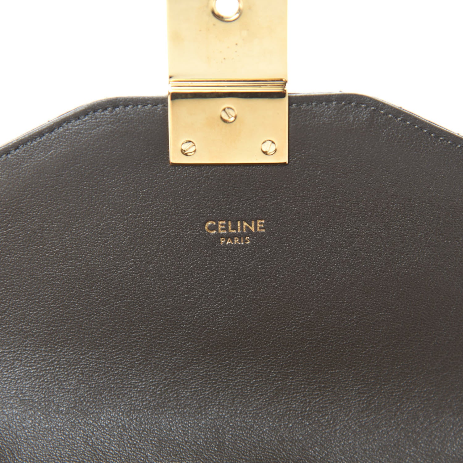 Celine Calfskin Quilted Medium C Bag Dark Brown 9 of 12