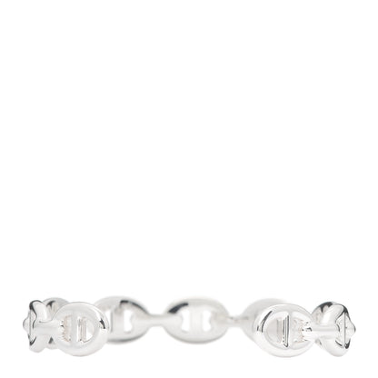 Hermes Sterling Silver MM Chaine d'Ancre Enchainee Cuff Bracelet SH 3 of 5