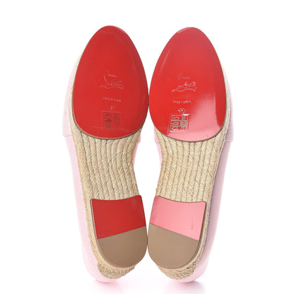 Christian Louboutin CHRISTIAN LOUBOUTIN Canvas Lougalia Appliqued Cario Loubi Flat Espadrilles 37 Dolly 7 of 8