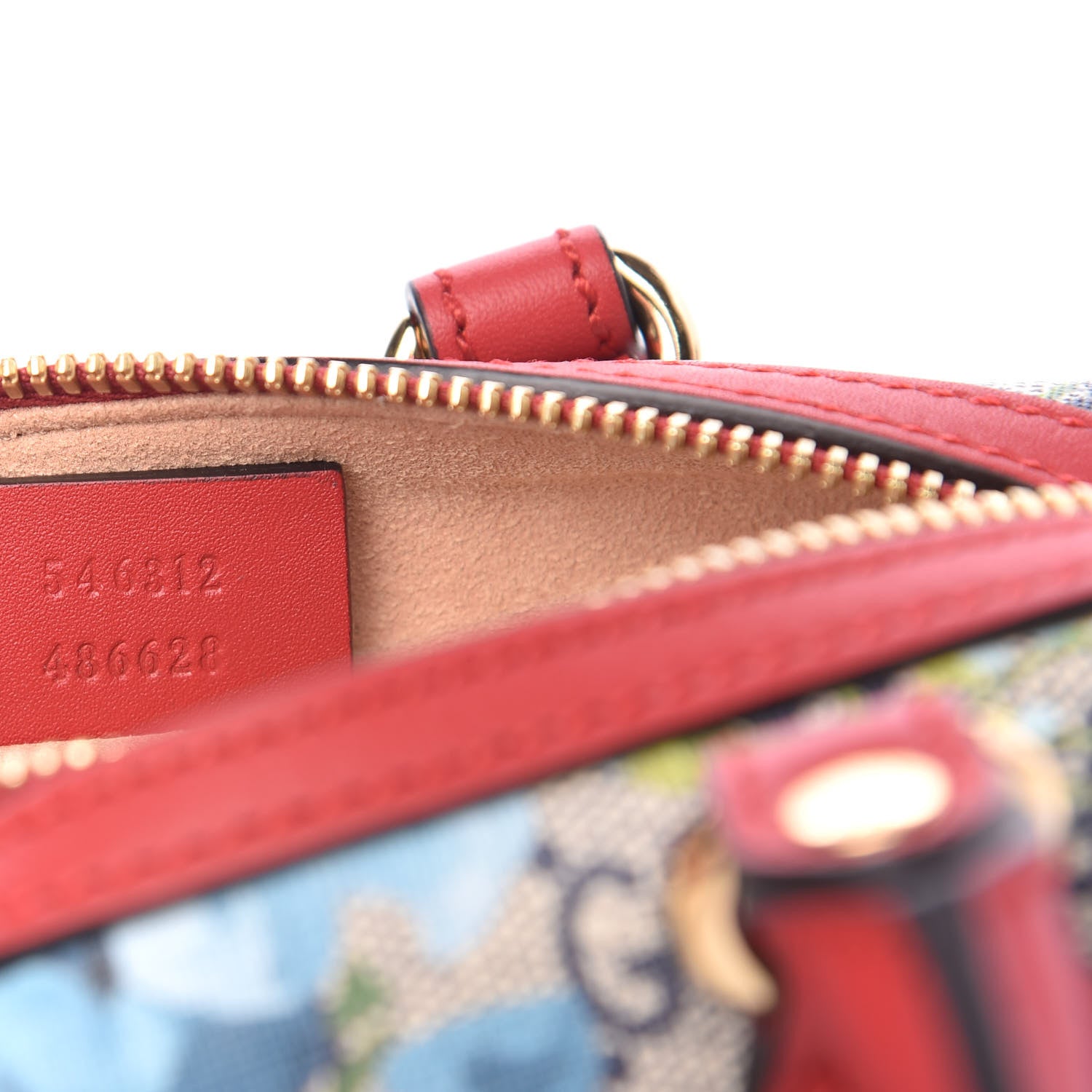 Gucci GG Supreme Monogram Blooms Mini Boston Navy Blue Hibiscus 7 of 9